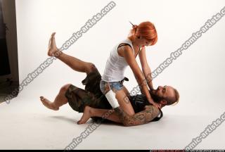 Couple With Edgar Choke Pose